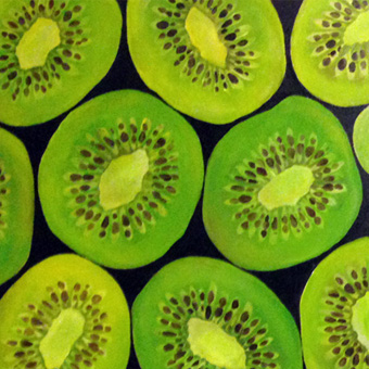 Kiwi fruit and bananas